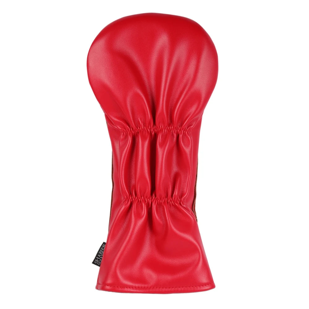 PU Leather Telephone Booth Design Applique Patch Golf Headcover 460cc Driver Cover