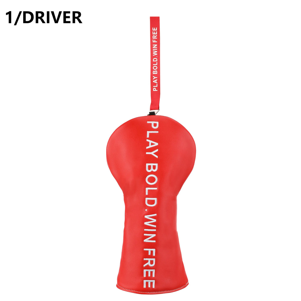 1PC Letter Style Golf Club HeadCover PU Accessory for #1 Driver And Fairway Wood