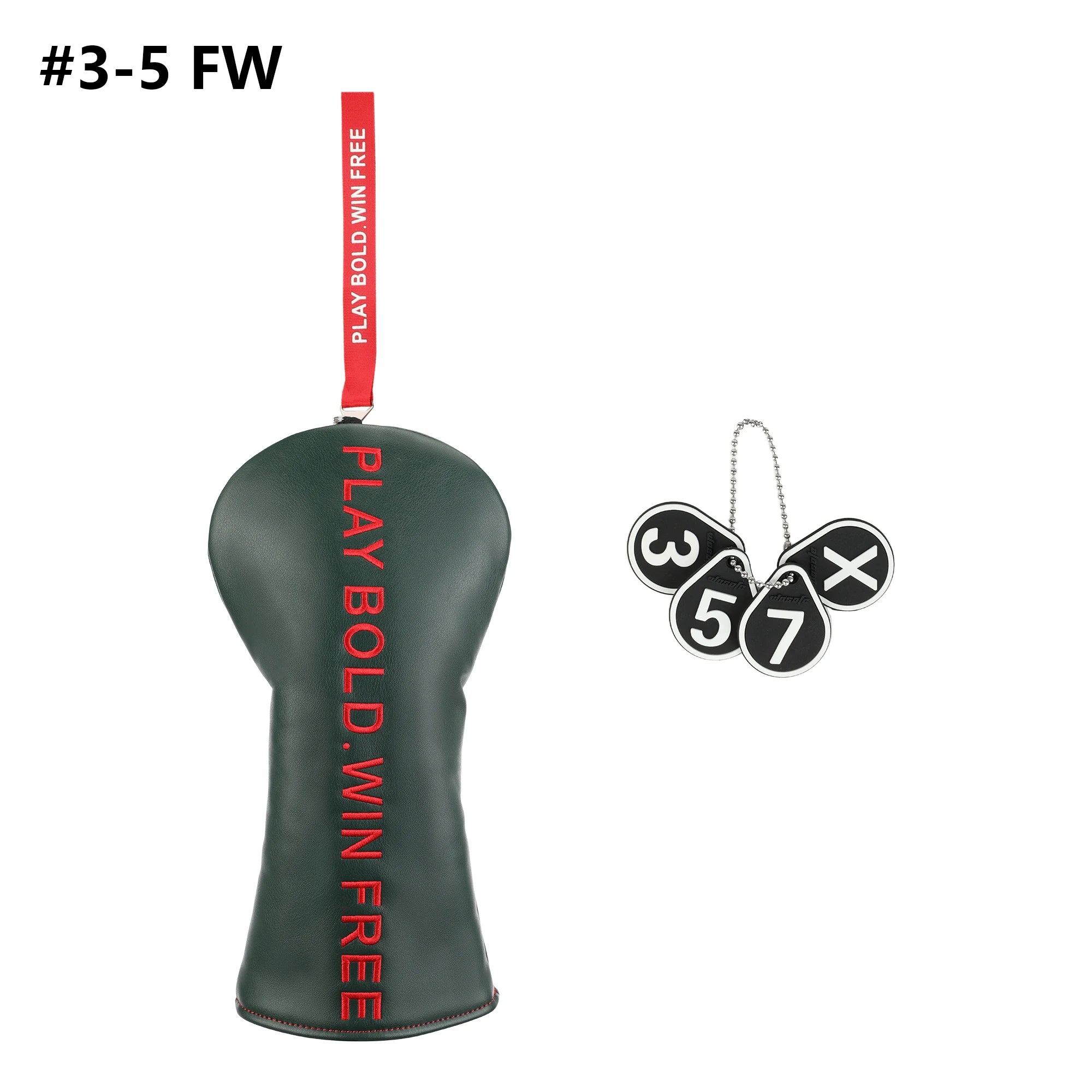 1PC Letter Style Golf Club HeadCover PU Accessory for #1 Driver And Fairway Wood