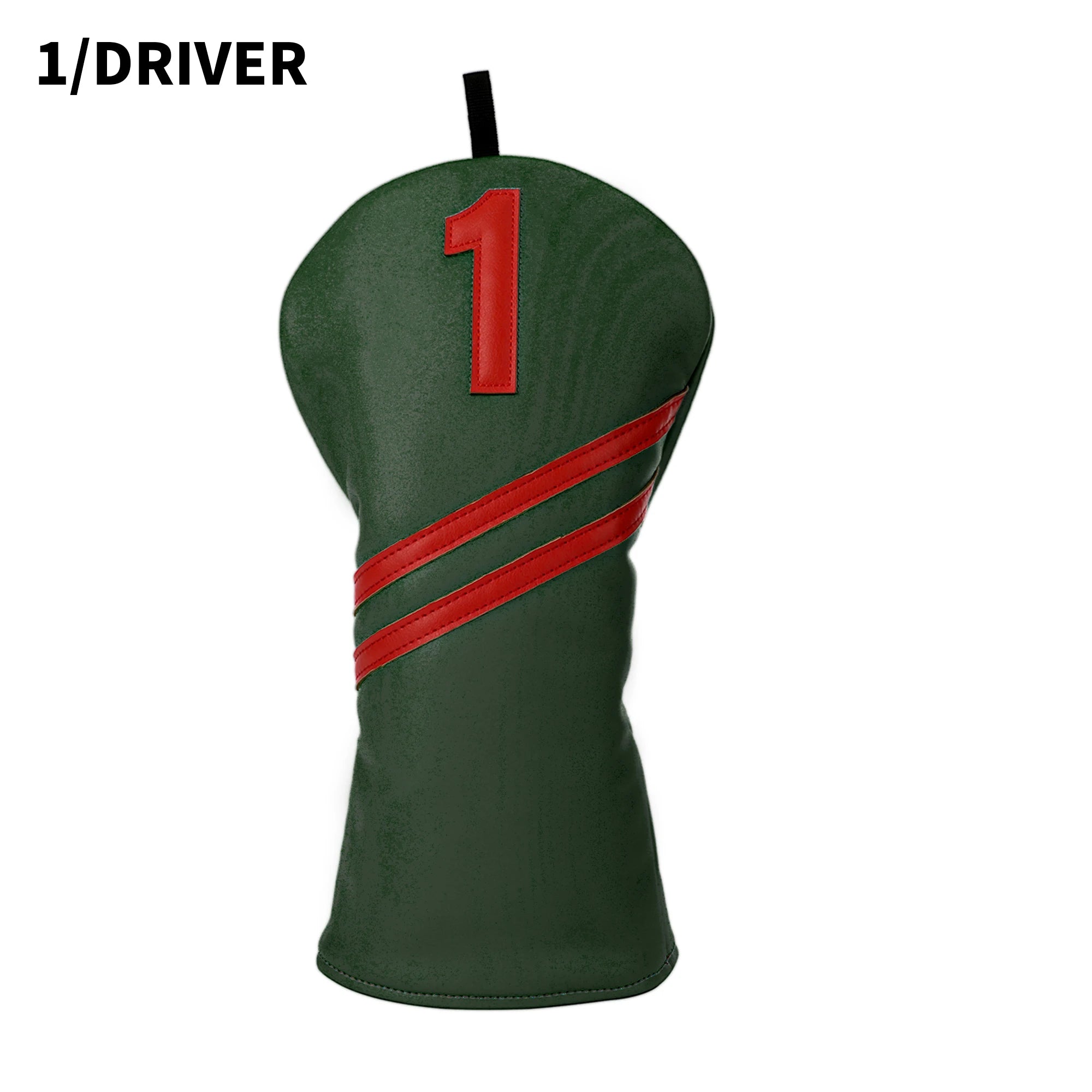 Golf Wood Headcover Poker Elements Driver, 3/5# Fairway, and Hybrid, Unisex, PU Leather Material, Black Golf Headcover