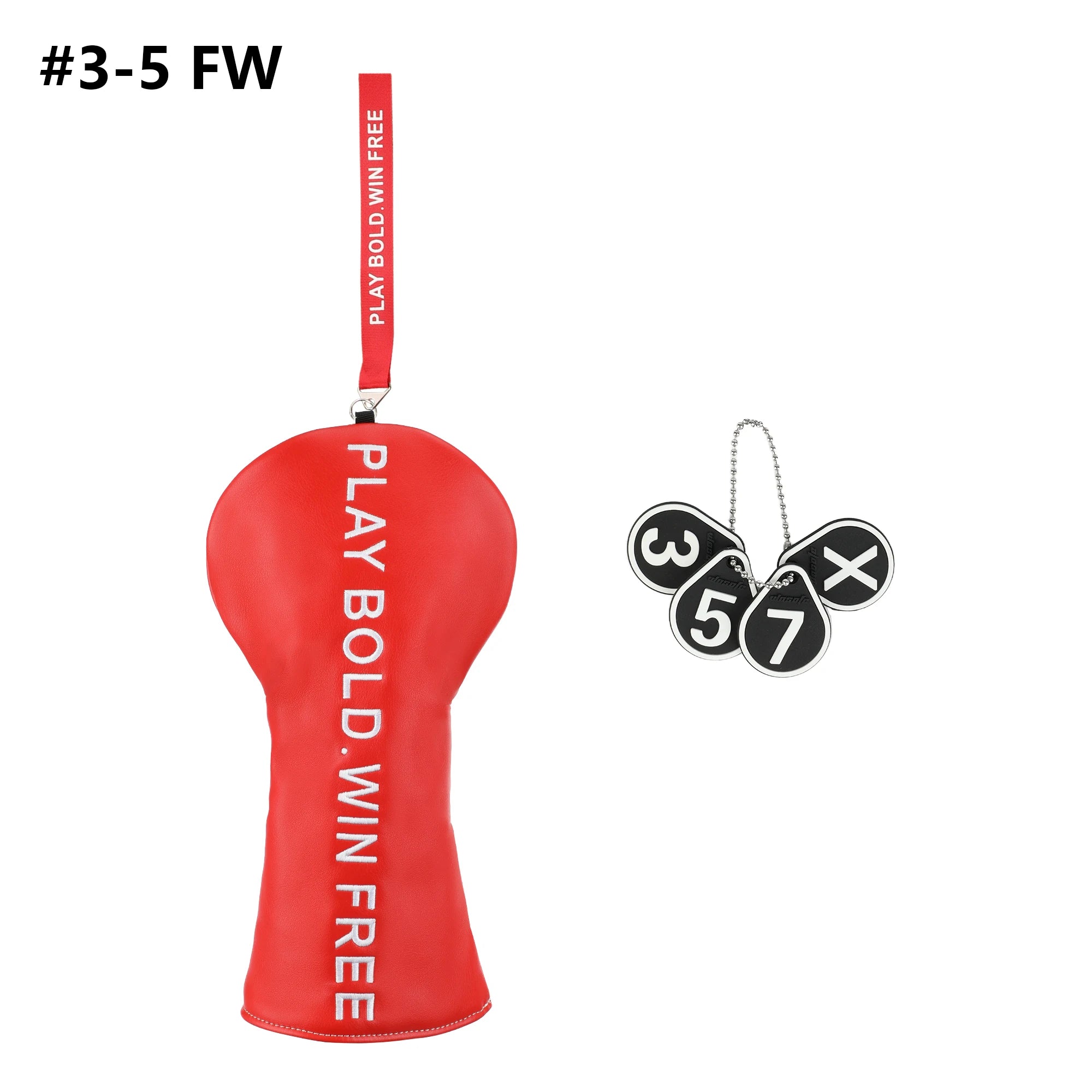 1PC Letter Style Golf Club HeadCover PU Accessory for #1 Driver And Fairway Wood