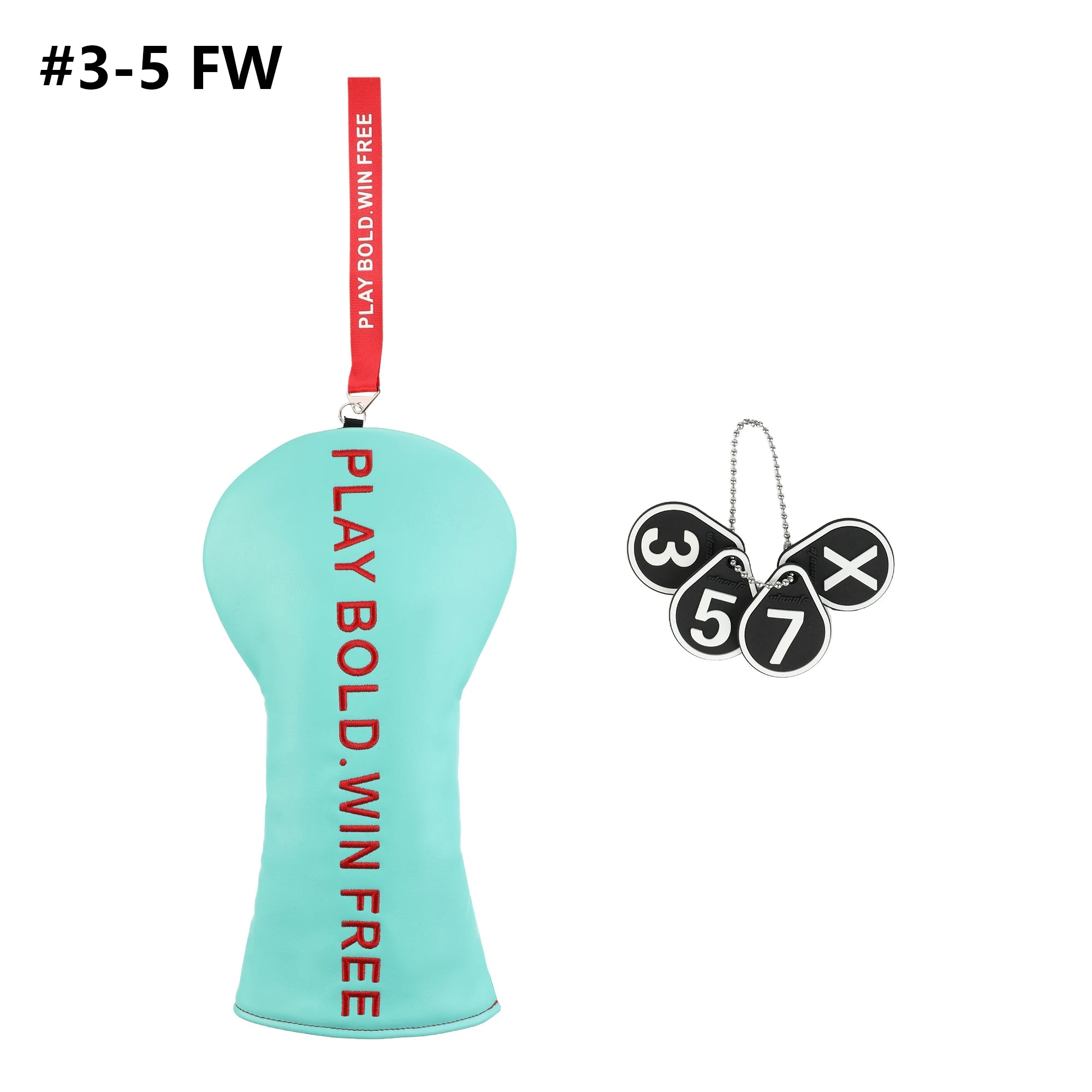 1PC Letter Style Golf Club HeadCover PU Accessory for #1 Driver And Fairway Wood