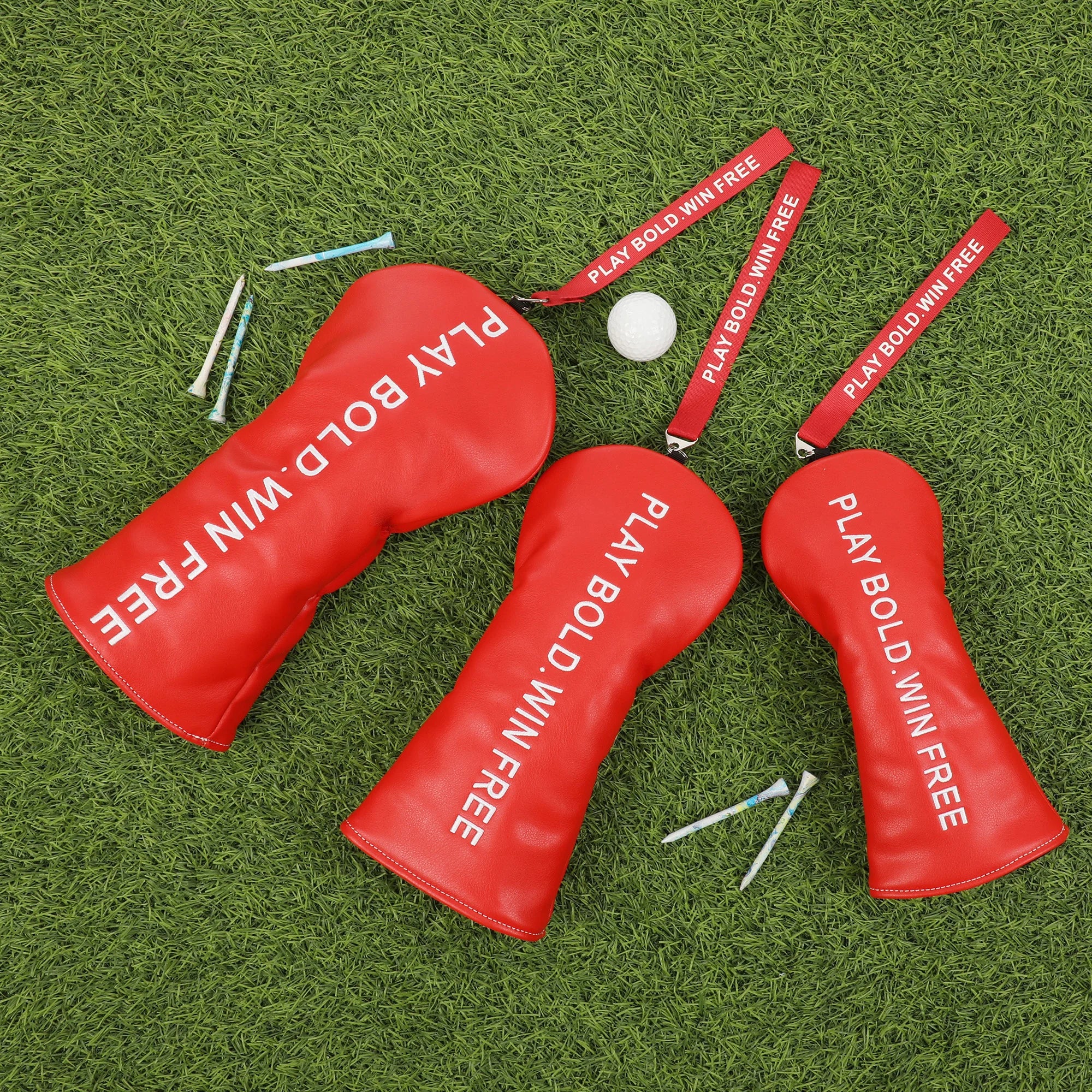 1PC Letter Style Golf Club HeadCover PU Accessory for #1 Driver And Fairway Wood