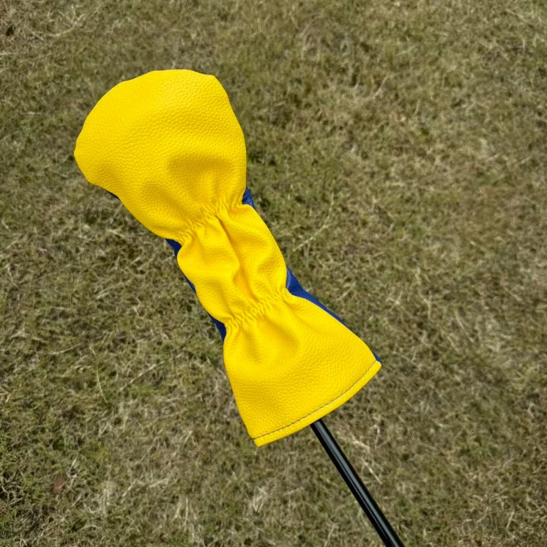 PU Golf Woods Headcover Europe Golf Driver Cover Putter Headcovers Hybrid UT Portecter Golf Club Cover Set Golf Accessories