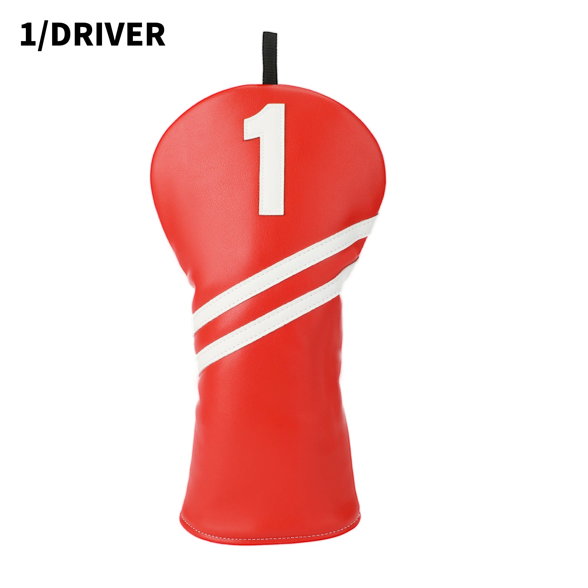 Golf Wood Headcover Poker Elements Driver, 3/5# Fairway, and Hybrid, Unisex, PU Leather Material, Black Golf Headcover