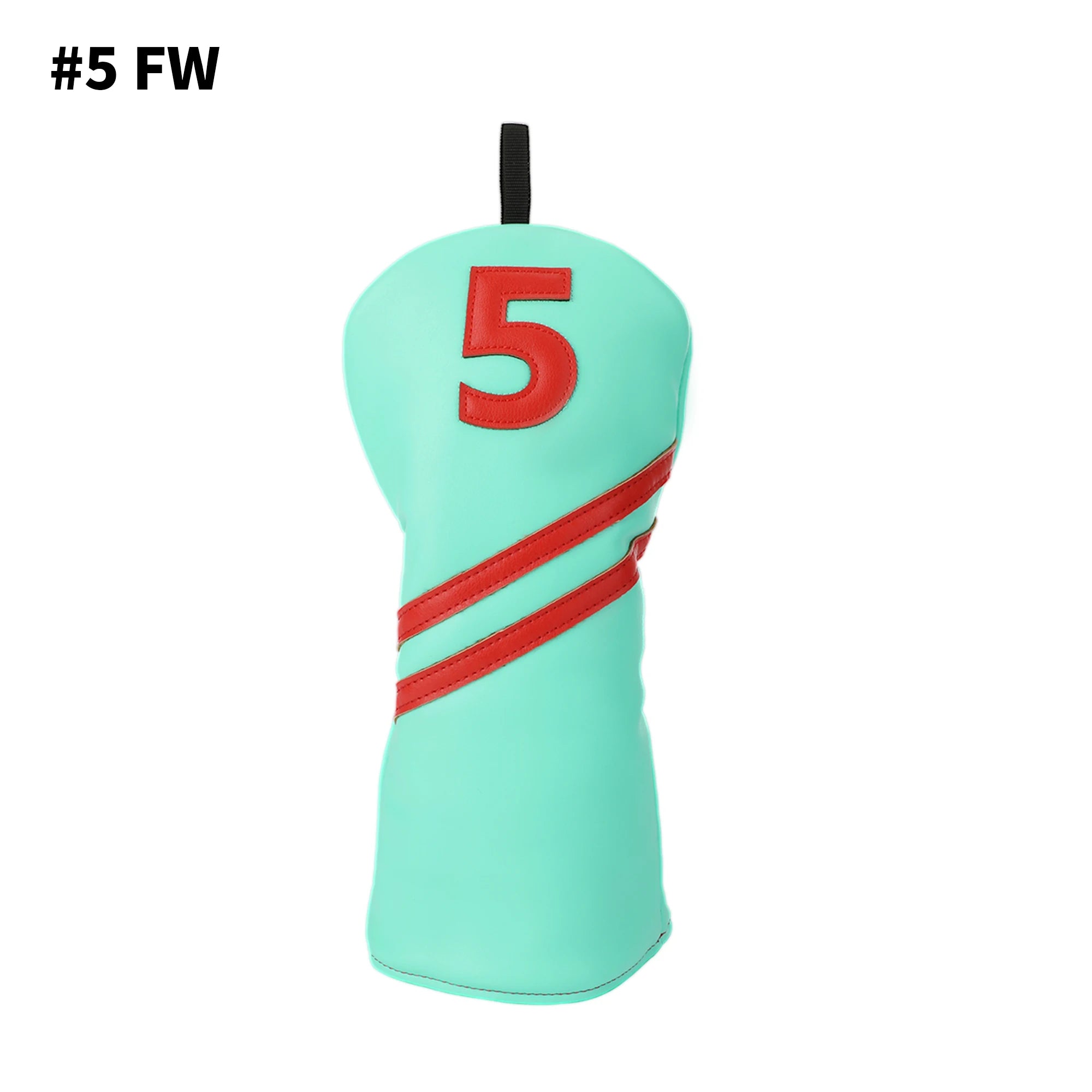 Golf Wood Headcover Poker Elements Driver, 3/5# Fairway, and Hybrid, Unisex, PU Leather Material, Black Golf Headcover