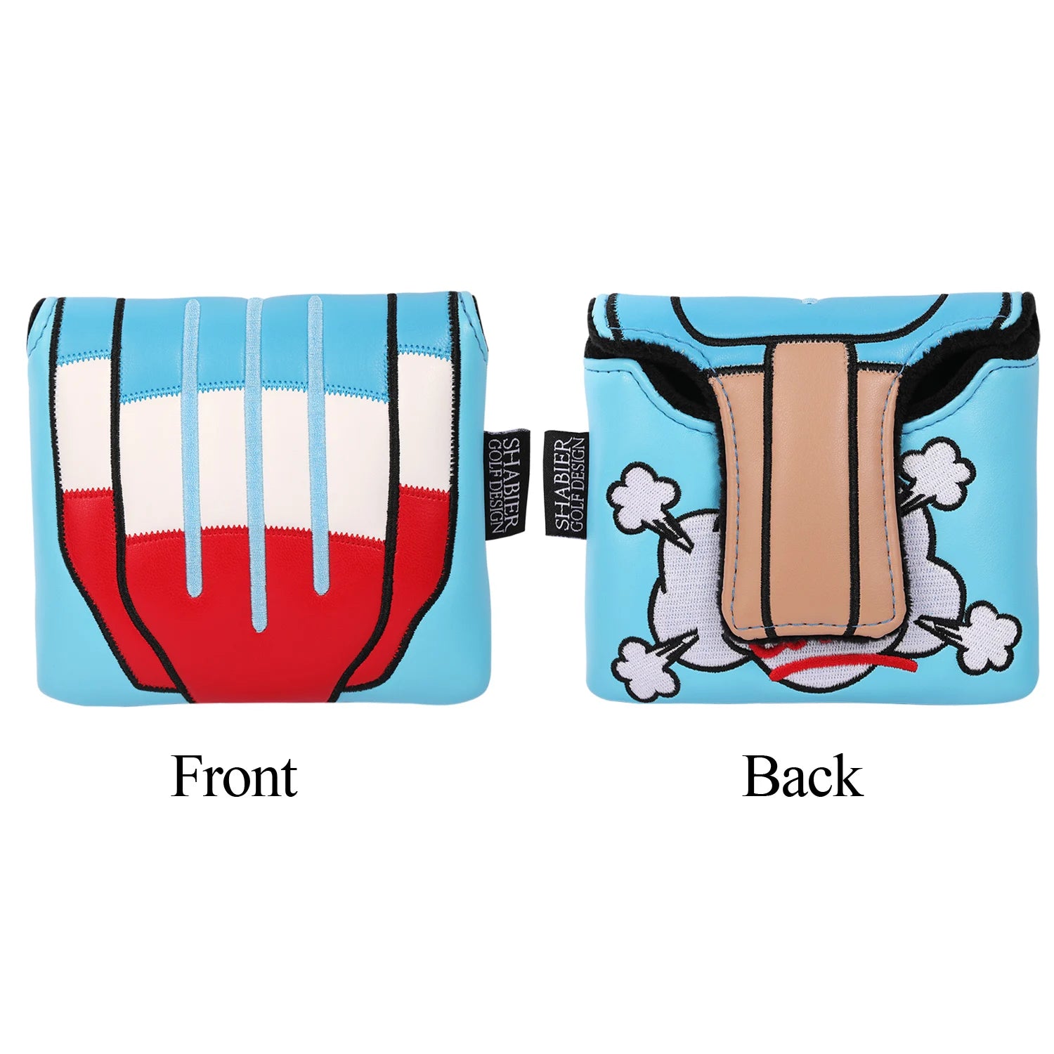 PU Leather stay cool Popsicle Popsicles embroidered Golf Club Headcover  Driver and FW  Fairway Wood Hybird Cover