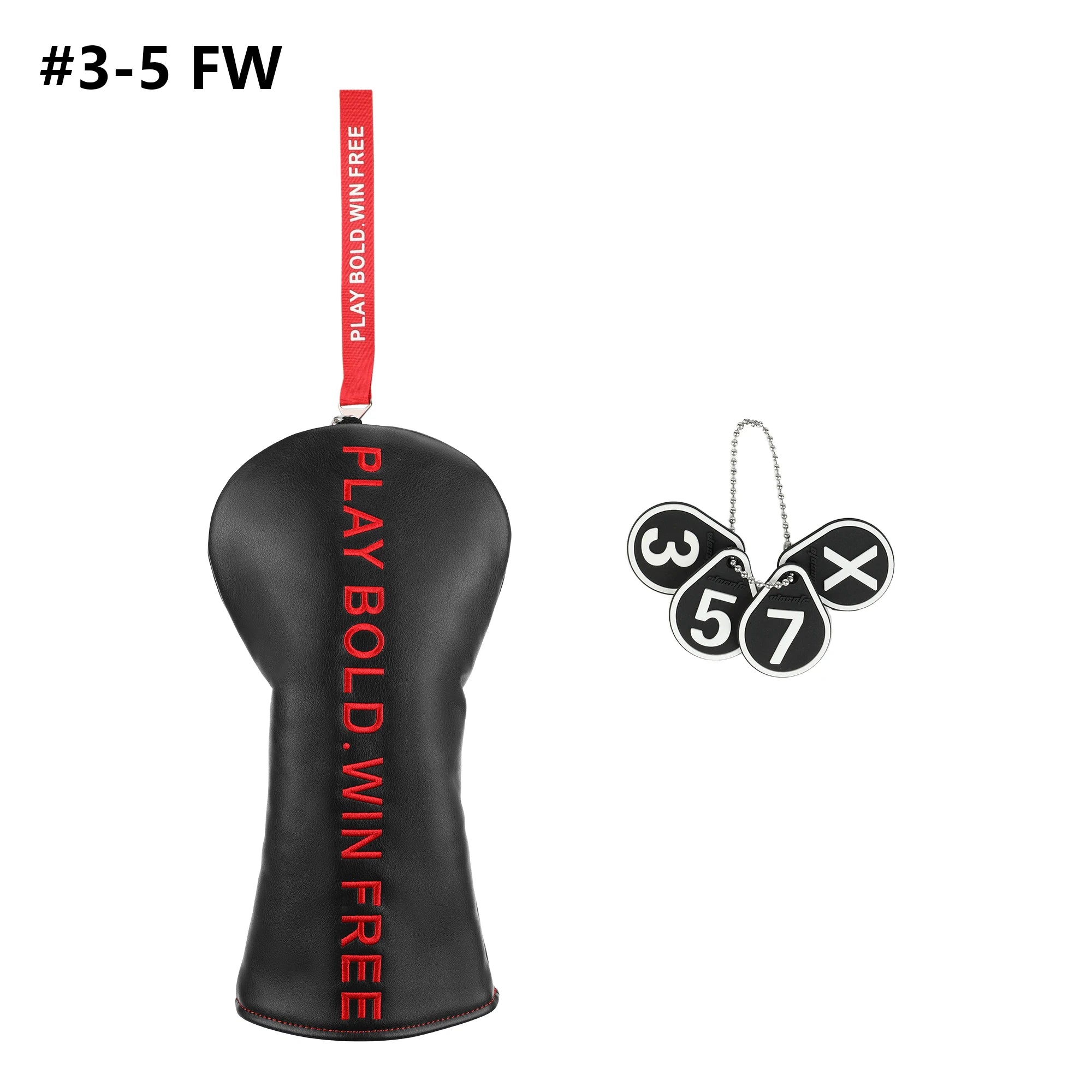 1PC Letter Style Golf Club HeadCover PU Accessory for #1 Driver And Fairway Wood