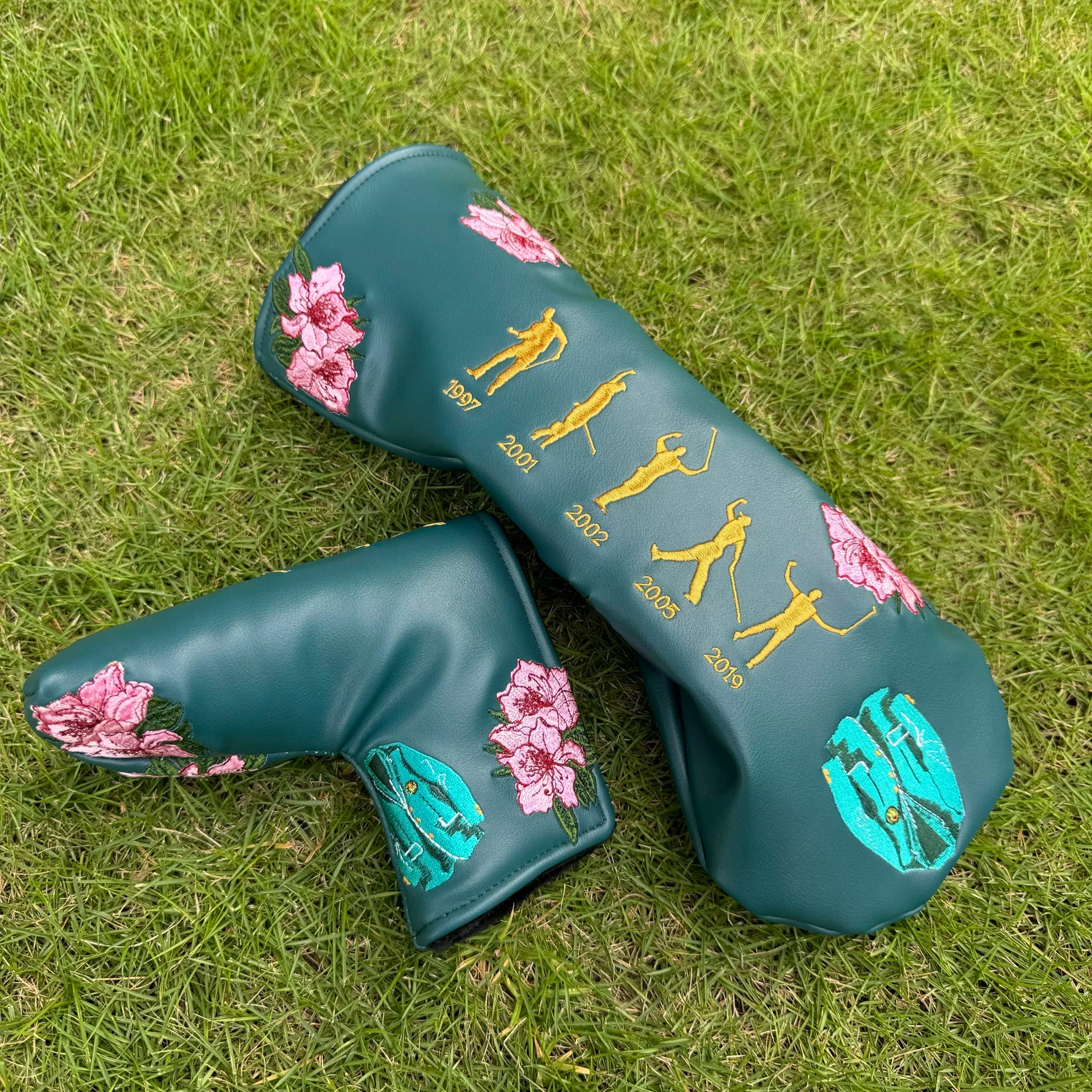 Masters Sakura Commemorative Golf Headcover, Limited Edition Tiger Woods 5-Time Champion Design, Driver & Putter Head Cover