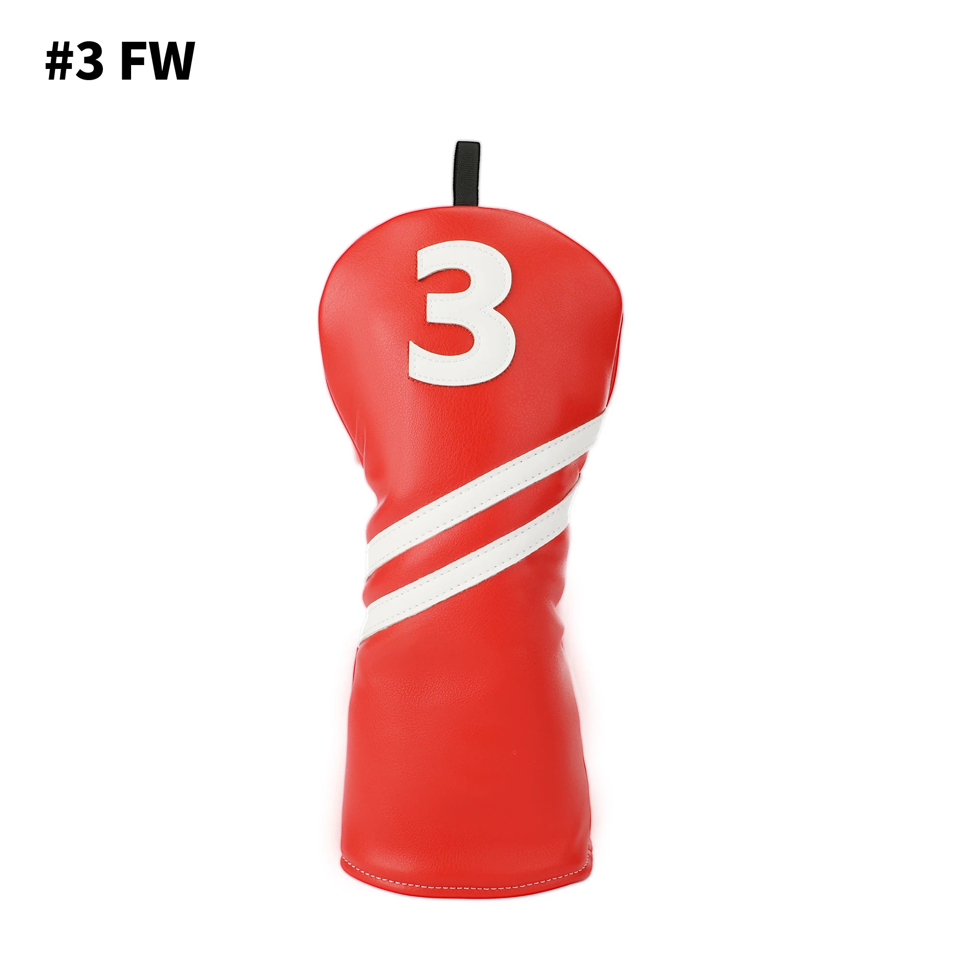 Golf Wood Headcover Poker Elements Driver, 3/5# Fairway, and Hybrid, Unisex, PU Leather Material, Black Golf Headcover