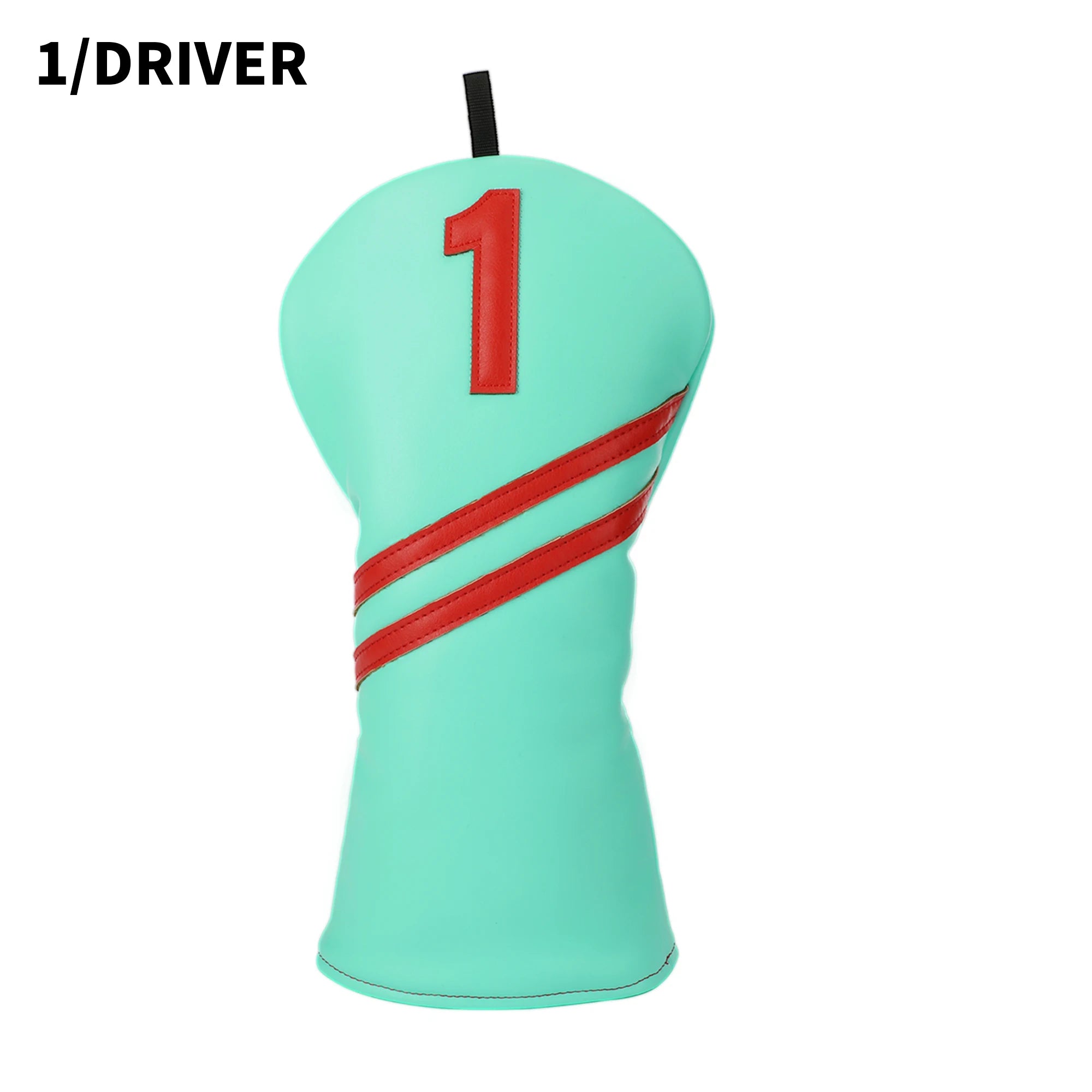 Golf Wood Headcover Poker Elements Driver, 3/5# Fairway, and Hybrid, Unisex, PU Leather Material, Black Golf Headcover