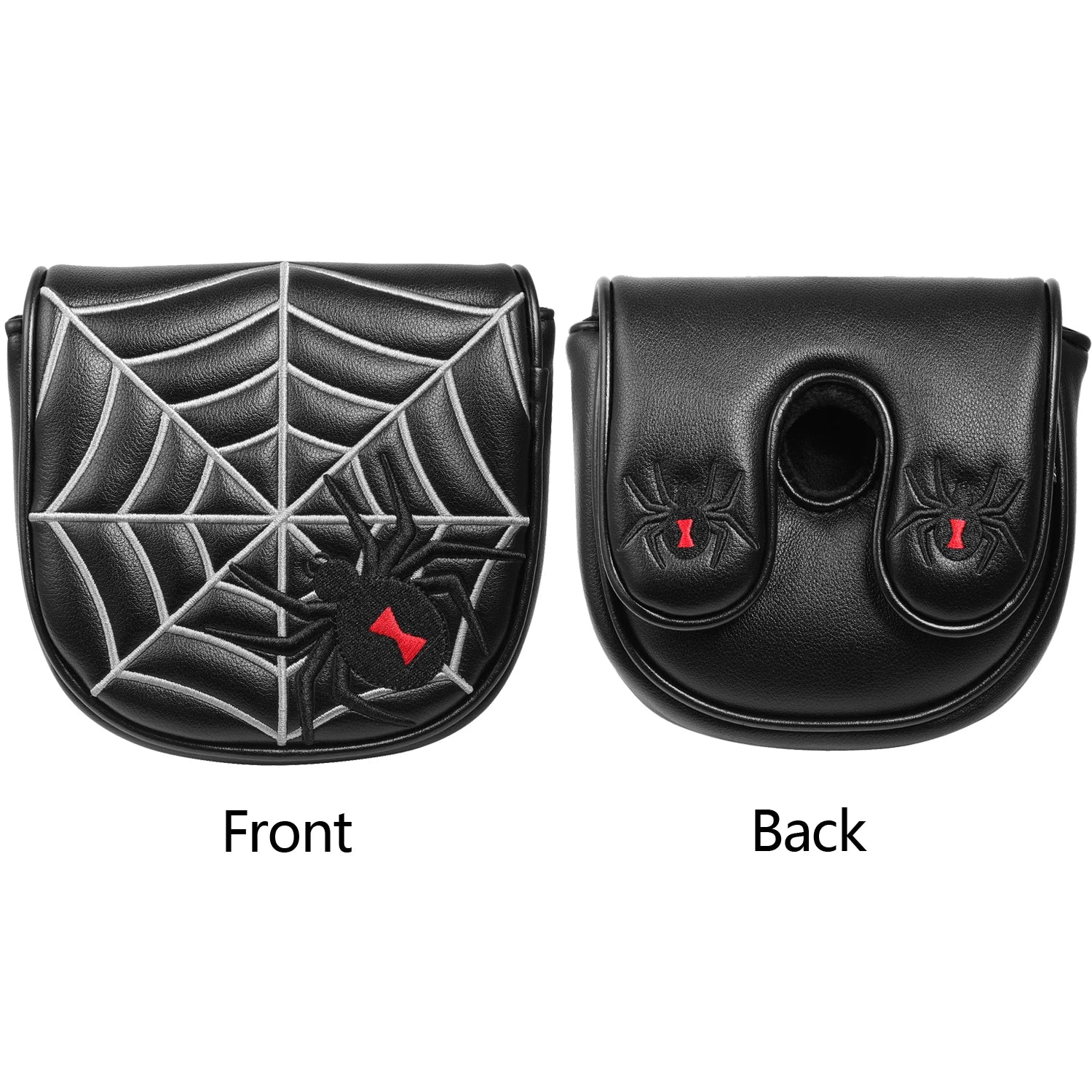Golf Headcover Center Shaft Mid Mallet Putter Heel Shafted Cover with Magnetic Closure Golf DF3 Putter Cover