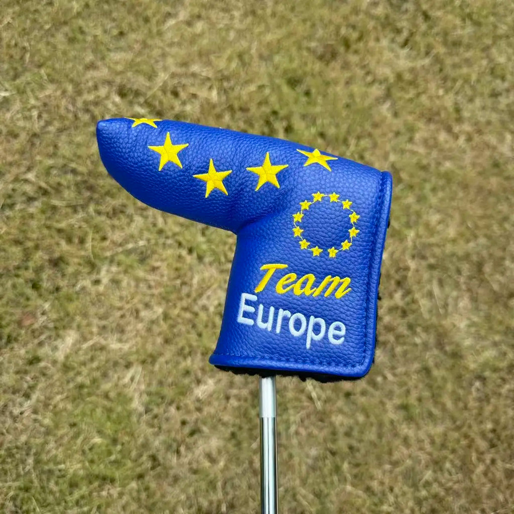 PU Golf Woods Headcover Europe Golf Driver Cover Putter Headcovers Hybrid UT Portecter Golf Club Cover Set Golf Accessories